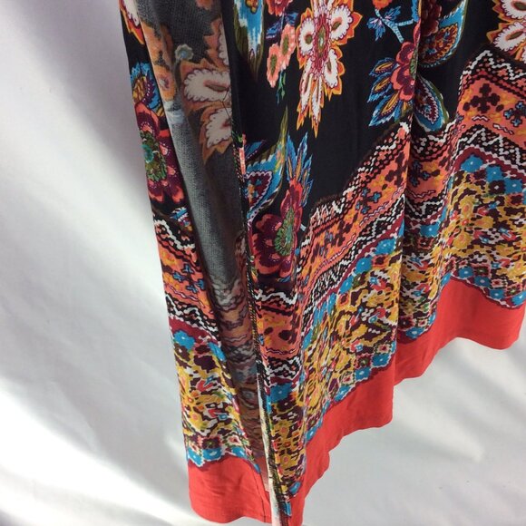 Enfocus Studio Women' Plus Size Maxi Dress 20W Peasant Floral Aztec Off Shoulder - Picture 8 of 10